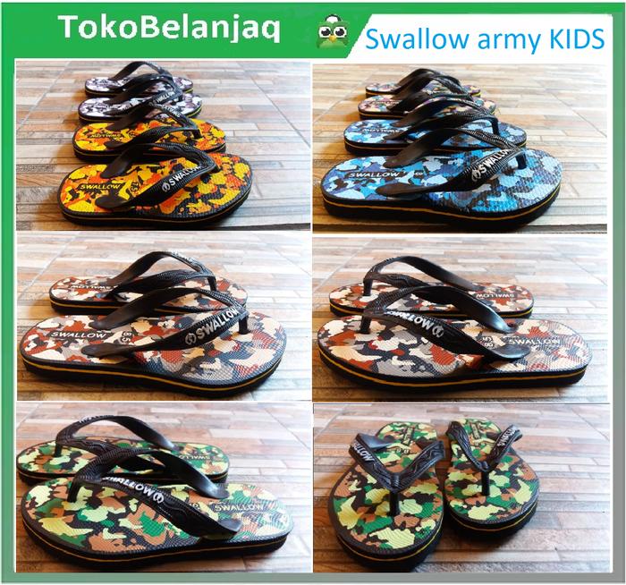 Sandal Jepit Swallow Anak Army Kids Sendal Unisex Swalow Anak Kecil