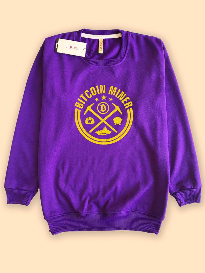 Jaket Sweater premium bitcoin bit coin koin miner
