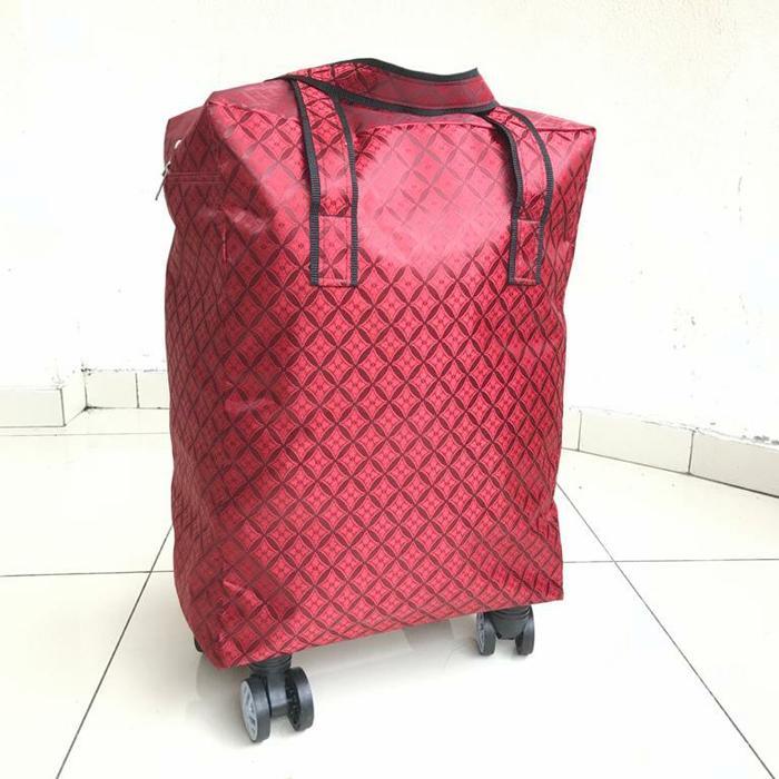 tas roda / tas troli / tas travel / cabin size / tote kucing biru