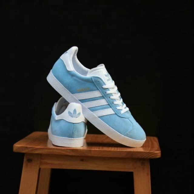 Adidas Gazelle Ice Blue Original Women