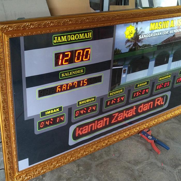 kit jam sholat digital + running text