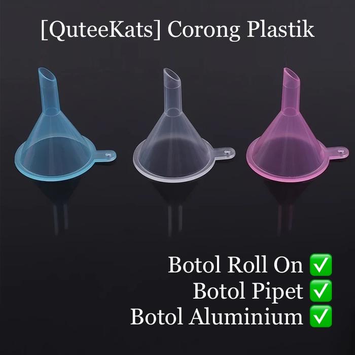 Corong Plastik Mini Kecil Untuk Botol Essential Oil