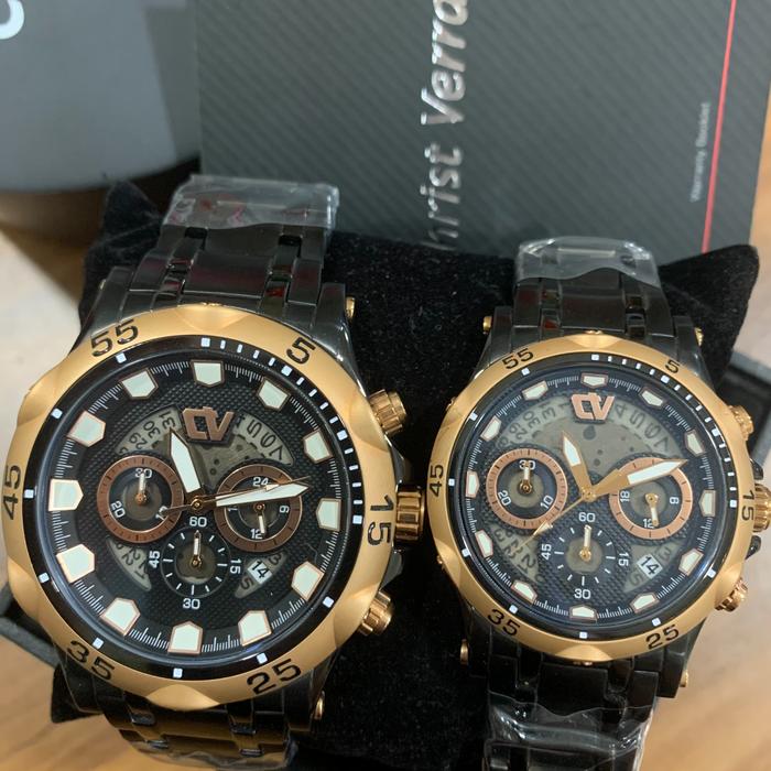 JAM TANGAN CHRIST VERRA CV C 75041G 18 BLK GARANSI 2 TAHUN RESMI C 750