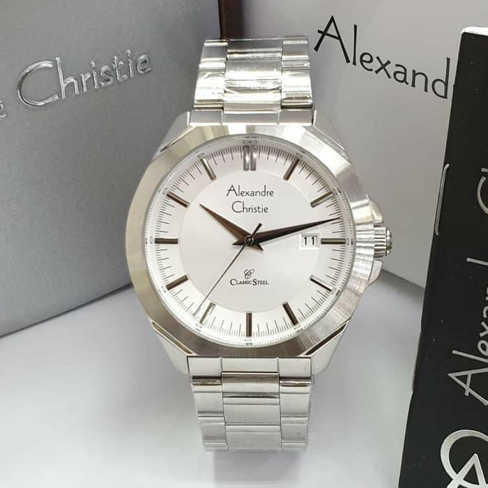 JAM TANGAN PRIA ALEXANDRE CHRISTIE AC 8596 / AC8596 CLASSIC STEEL