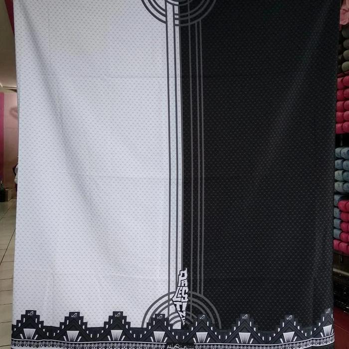 sarung zanki 2 - rabbani - sarung hitam putih - sarung rabbani
