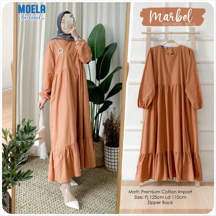 marbel midi dress moela