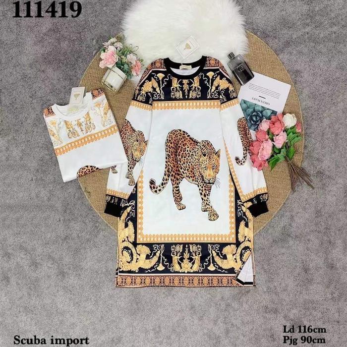 Atasan Wanita Tunik Leopard