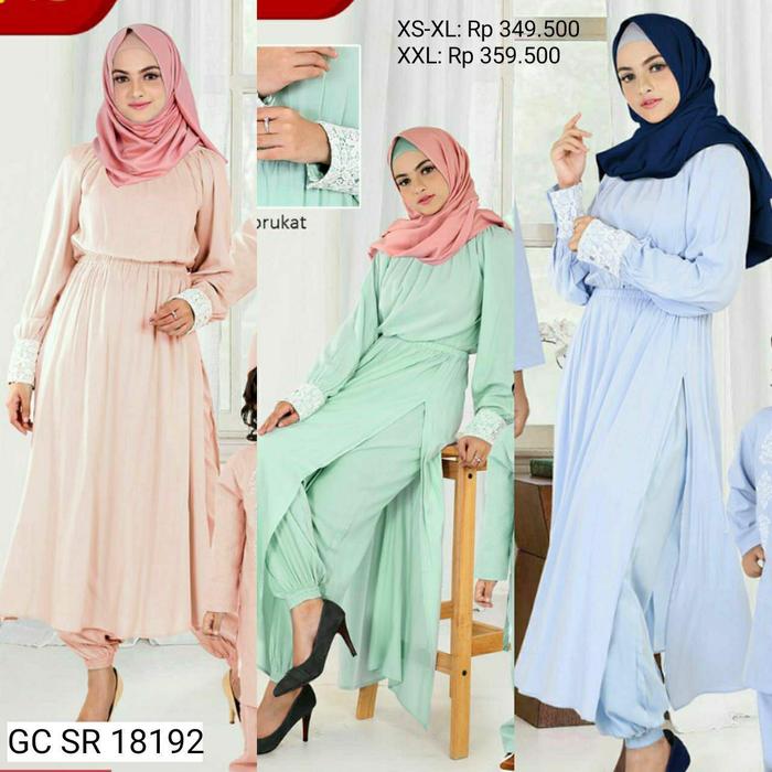 BAJU KEKE SETELAN GAMIS CELANA DEWASA GC SR 17182 Diskon 25%