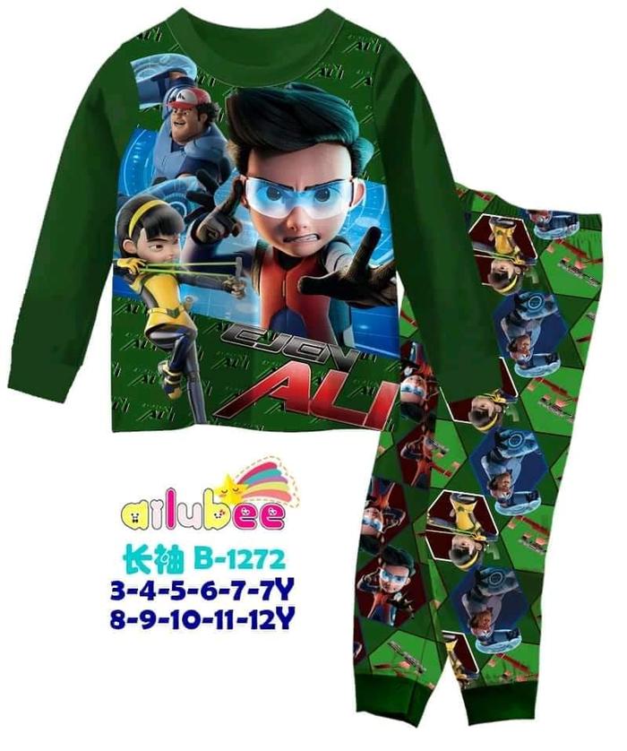 3Y - EJEN ALI BAJU TIDUR PIYAMA ANAK COWOK AILUBEE B1272
