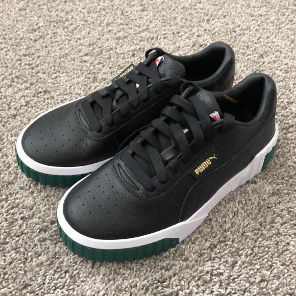 Sneakers Wanita Puma Cali Black Green Original