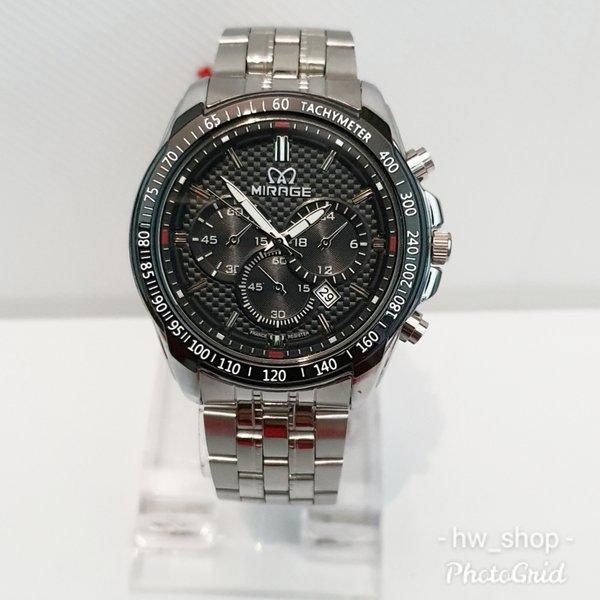 Jam Tangan Pria Mirage 8535 Silver Original