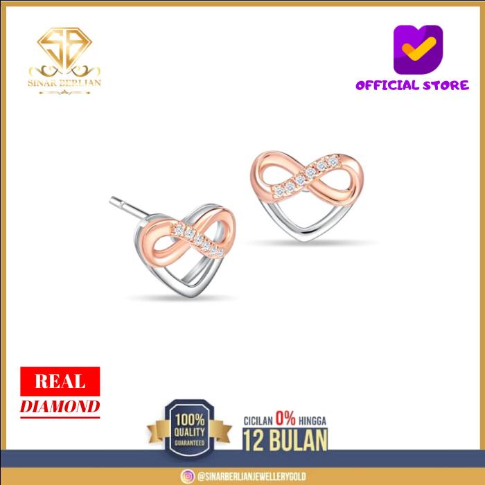 SINAR BERLIAN Jewellery anting giwang berlian asli 750 berlian eropa 4