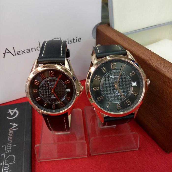 Jam Tangan Analog Couple Alexandre Christie AC 8649 MD&LD St Stainless