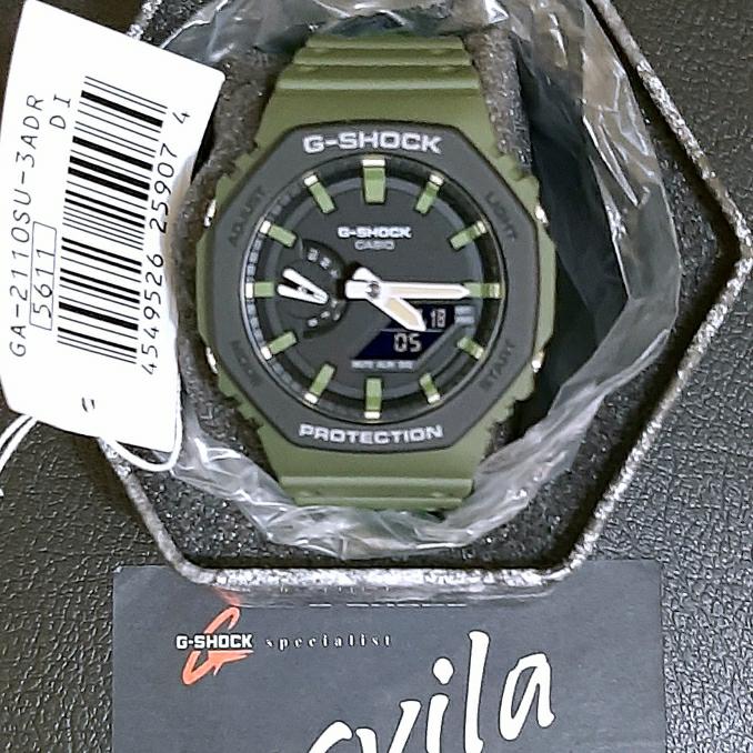 Casio G-Shock GShock GA 2110SU / GA2110SU - 3ADR Green / Hijau