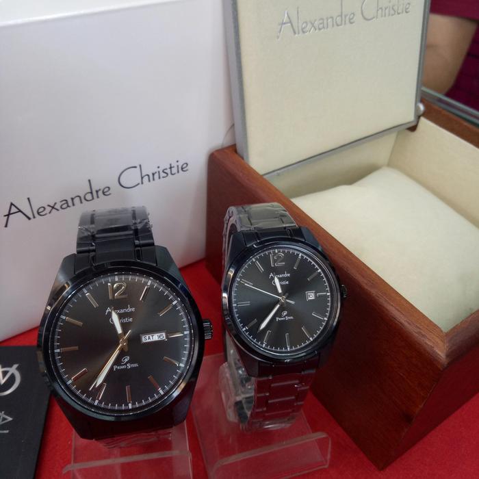 Jam Tangan Analog Couple Alexandre Christie Ac 1012 ME&LD Stainless