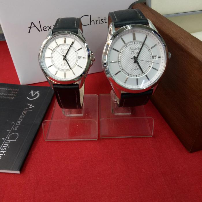 Jam Tangan Analog Couple Alexandre Christie Ac 8649 MD&LD Solid Steel