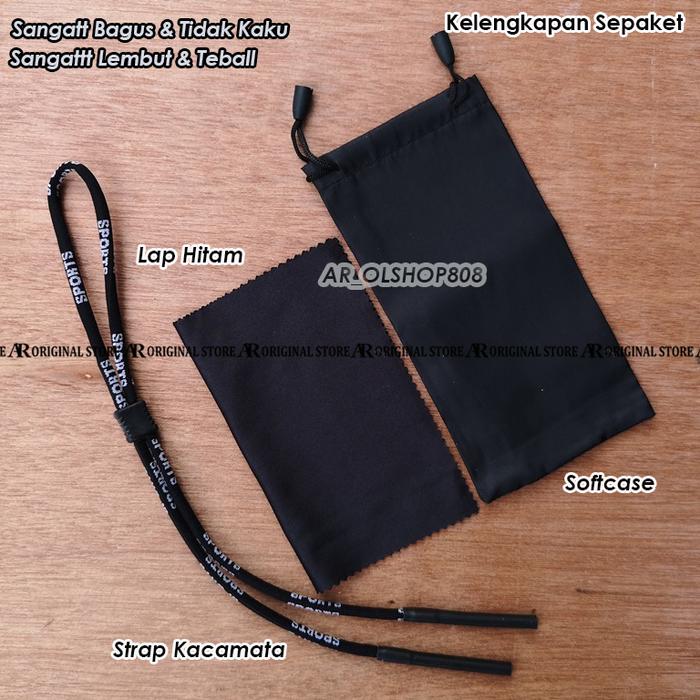 Tali Kacamata Strap Kacamata Lap Microfiber Sofcase Sarung Kacamata