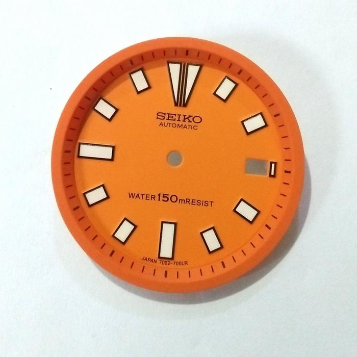 Dial seiko diver 7002 orange MOD skx chapter ring