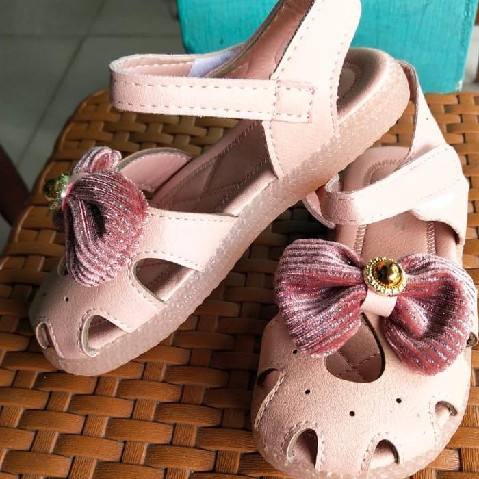 sepatu anak perempuan jj kids peach pink 27