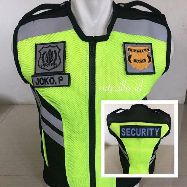 Rompi Security Satpam Jatah Big Size Jumbo Hijau Stabilo keren