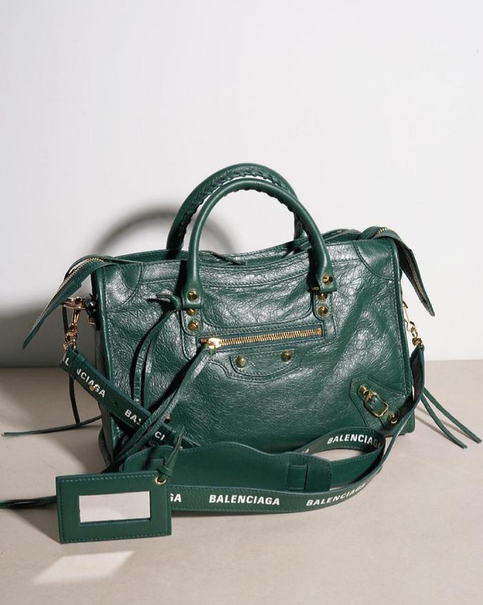 Balenciaga classic city green ghw