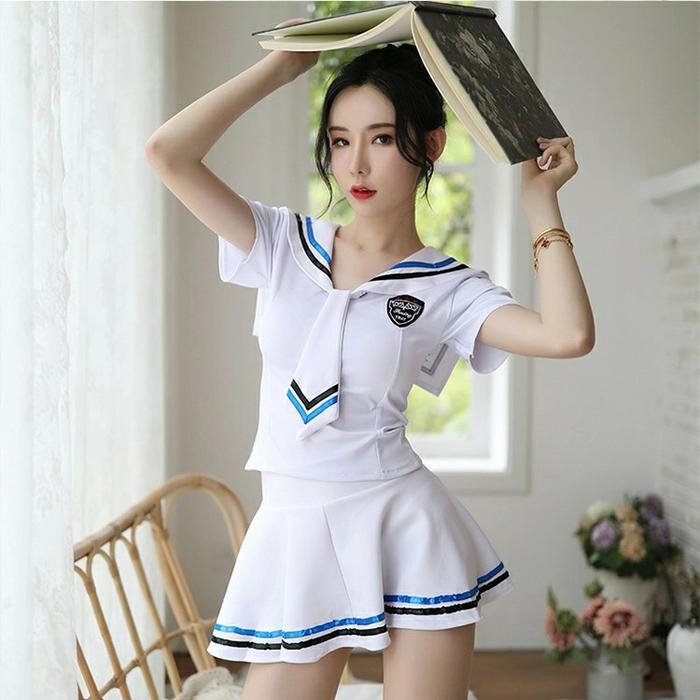 SEIFUKU SAILOOR SUIT/SERAGAM SEKOLAH JEPANG COSTUME COSPLAY SEXY