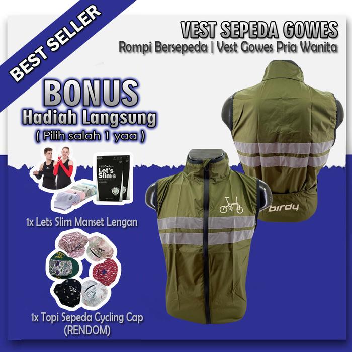 Rompi Sepeda Birdy - Vest Sepeda Lipat BIRDY Jaket Olahraga Gowes