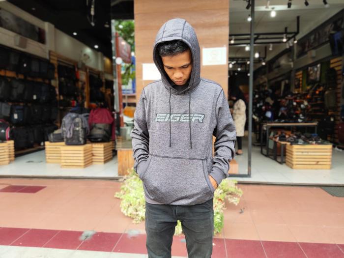 SWEATER X-RUSTLE 6542 EIGER JAKET HOODIE GREY JAKET COWOK JAKET CEWEK