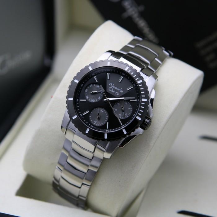 Alexandre Christie AC 6455 / AC 6455BF Silver Black Original & Garansi