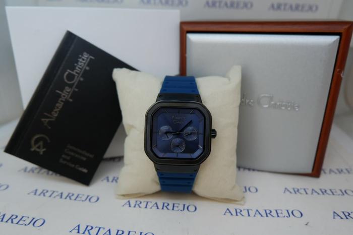 JAM TANGAN WANITA ALEXANDRE CHRISTIE AC 2811 BIRU HITAM NEW WARNA