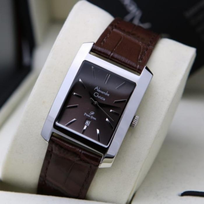 Jam Tangan Wanita Alexandre Christie Original AC1022 Brown