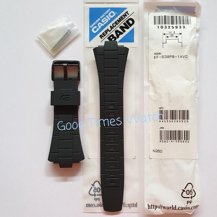 STRAP EDIFICE EF-538PB-1AV EF 538PB EF 538 Casio Original