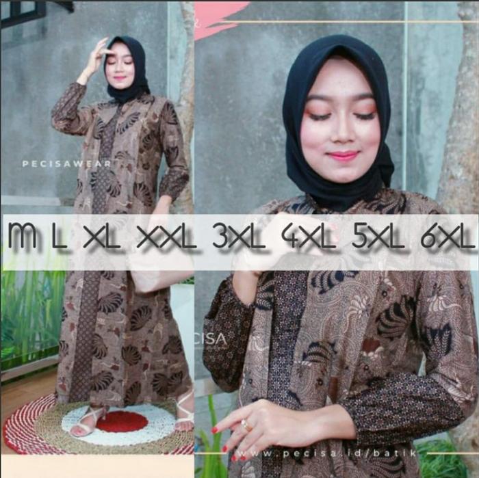 batik gamis jumbo ld 120 - gamis jumbo jumbo bigsize - gamis terbaru