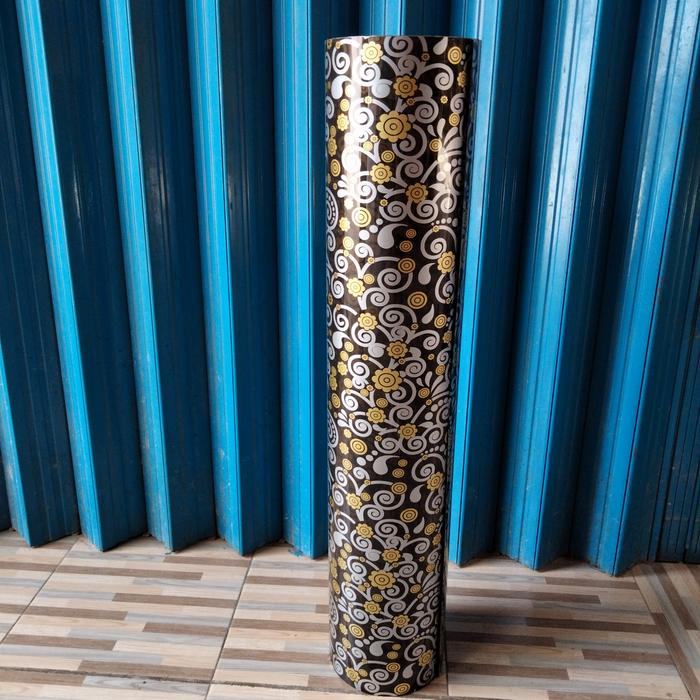 fiber pagar motif batik hitam