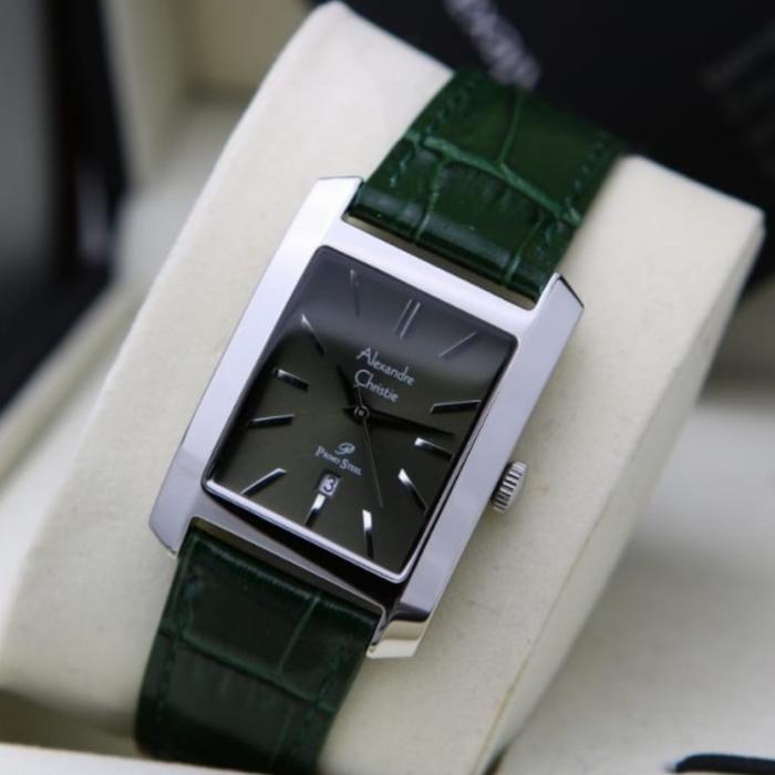 Jam Tangan Wanita Alexandre Christie Original AC1022 Green