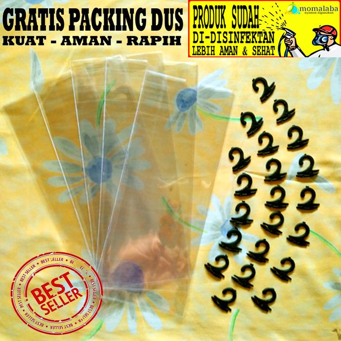 PAKET Gantungan Hanger Bebek Kecil dan Plastik OPP Kaos Kaki 10x25cm