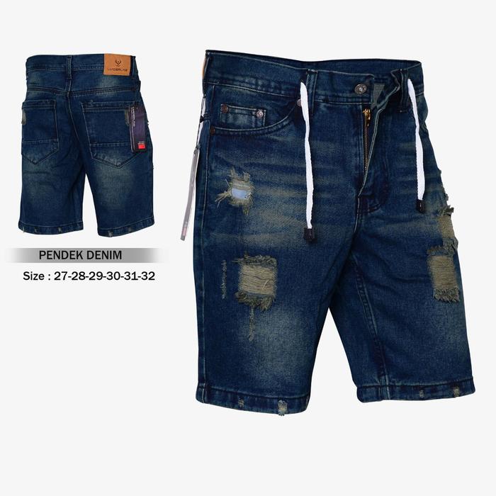 CELANA PENDEK JEANS PRIA SOBEK LOIS BRAND DISTRO ORIGINAL PREMIUMDENIM