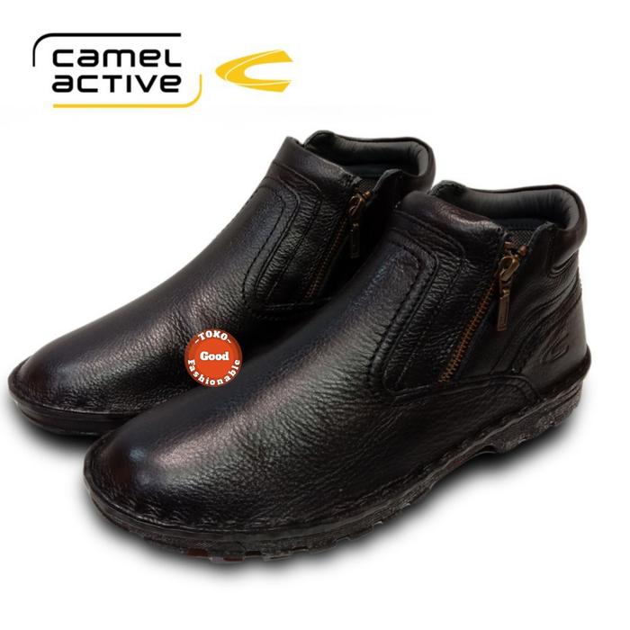 Sepatu Camel Active Gregant Semi Boots Pria Hitam