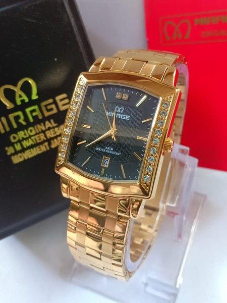 Jam Tangan Pria Mirage 7442 Kuning Original