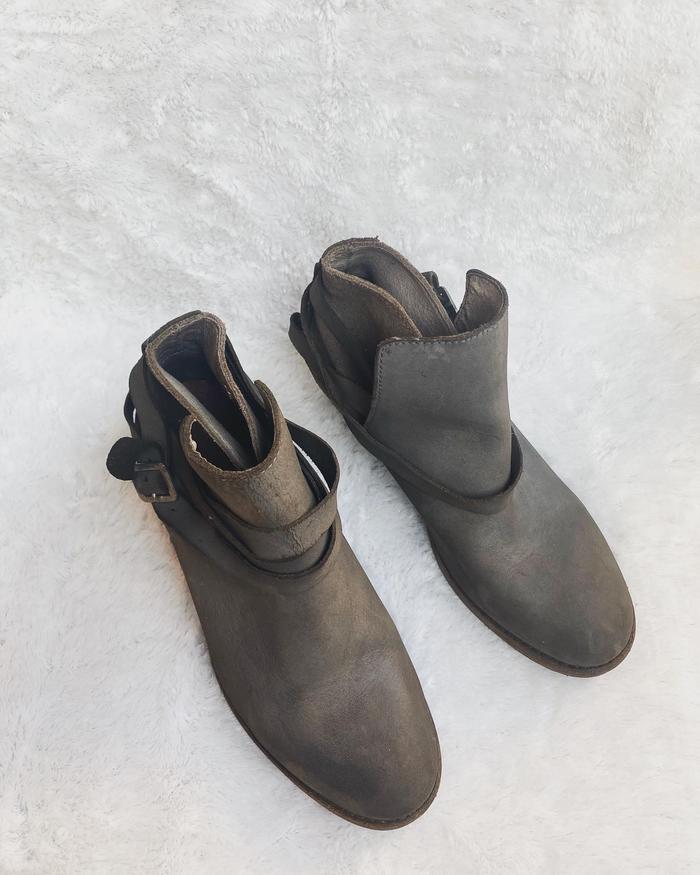 HAND CRAFTED Preloved sepatu boots kulit wanita size 37