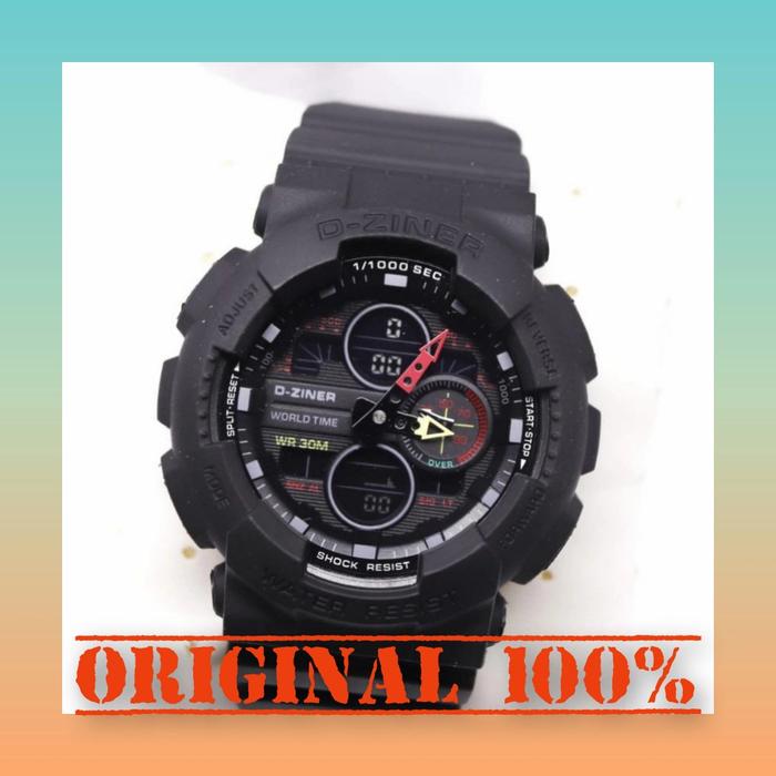 D-Ziner Jam Pria Chrono D8278