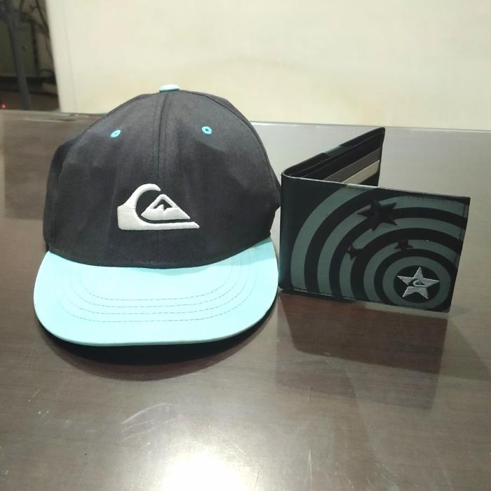 Quicksilver baseball caps plus QS wallet original