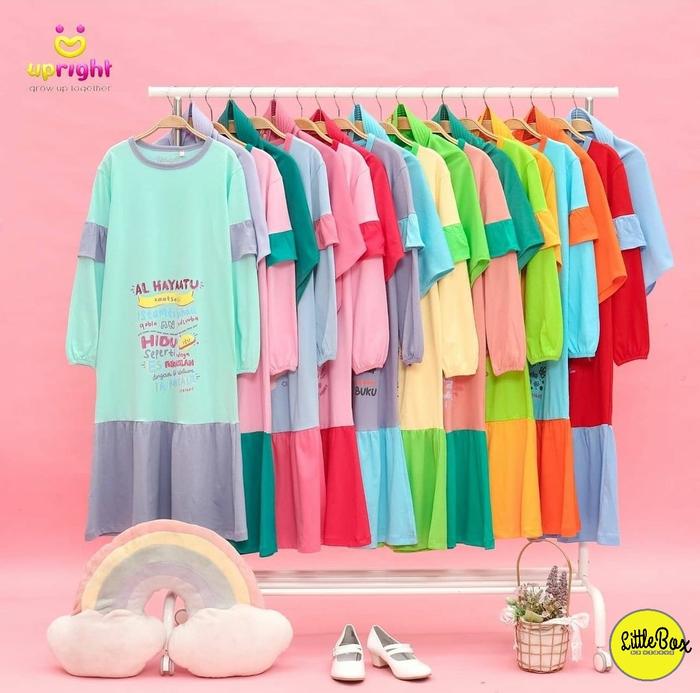 Gamis Set Hijab Anak Upright