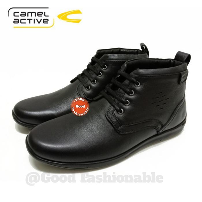 Camel Active Sepatu Boot Pria Original Rasco - Hitam