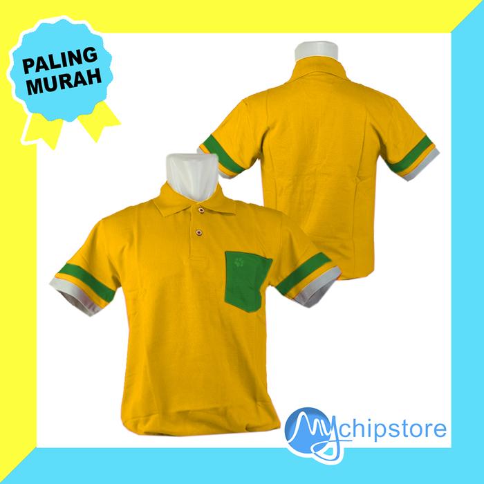 Atasan Olahraga Dick Wolves Lengan Pendek Cewek RAINBOW POLO - Yellow