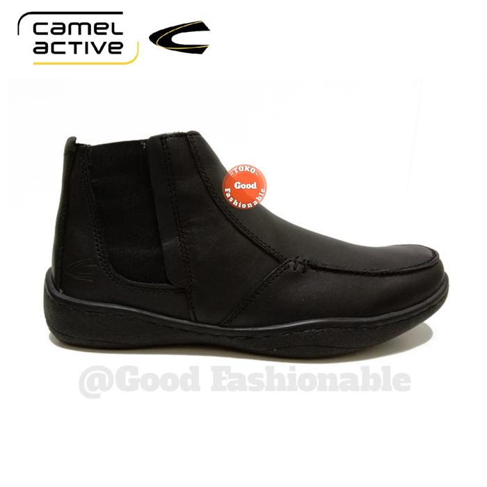 Camel Active Hanson Sepatu Boots Pria - Hitam