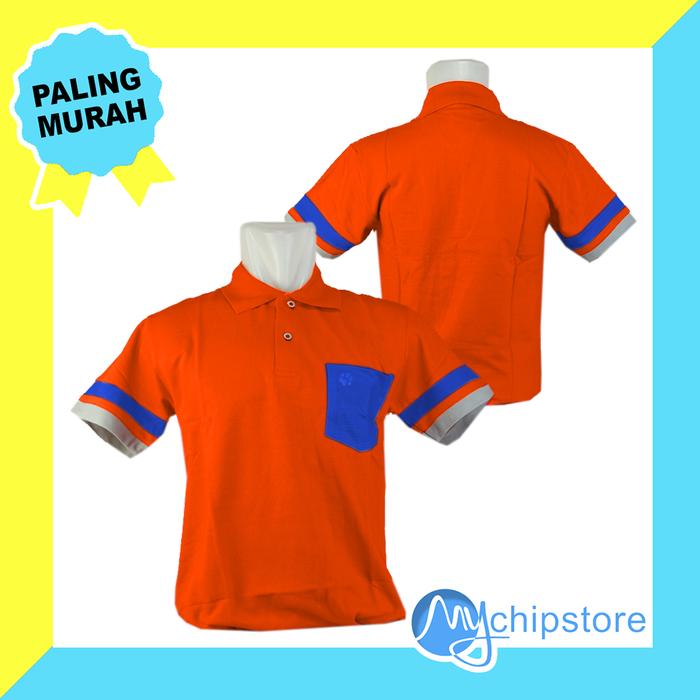 Atasan Olahraga Dick Wolves Lengan Pendek Cewek RAINBOW POLO - Orange