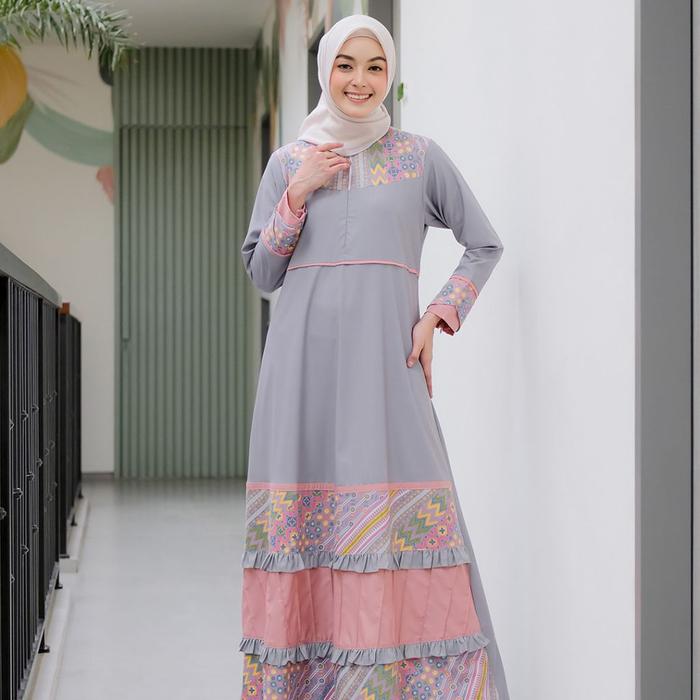 baju gamis terbaru 2021 dress/dress gamis keren/gamis katun adem