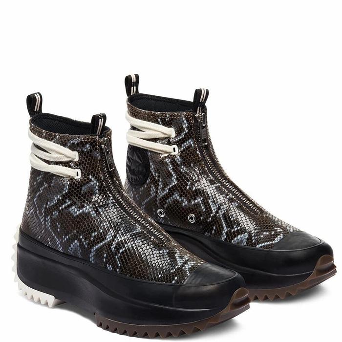 converse run star hike snake skin