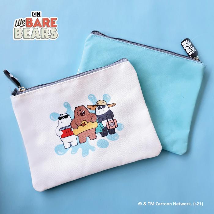 We Bare Bears Pouch Dompet Kanvas Karakter (Swim)